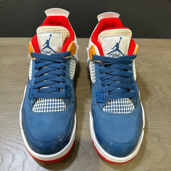 Jordan 4 Retro Messy Room - Blue White Red, Brand New DS WITH OG BOX - Picture 6 of 11
